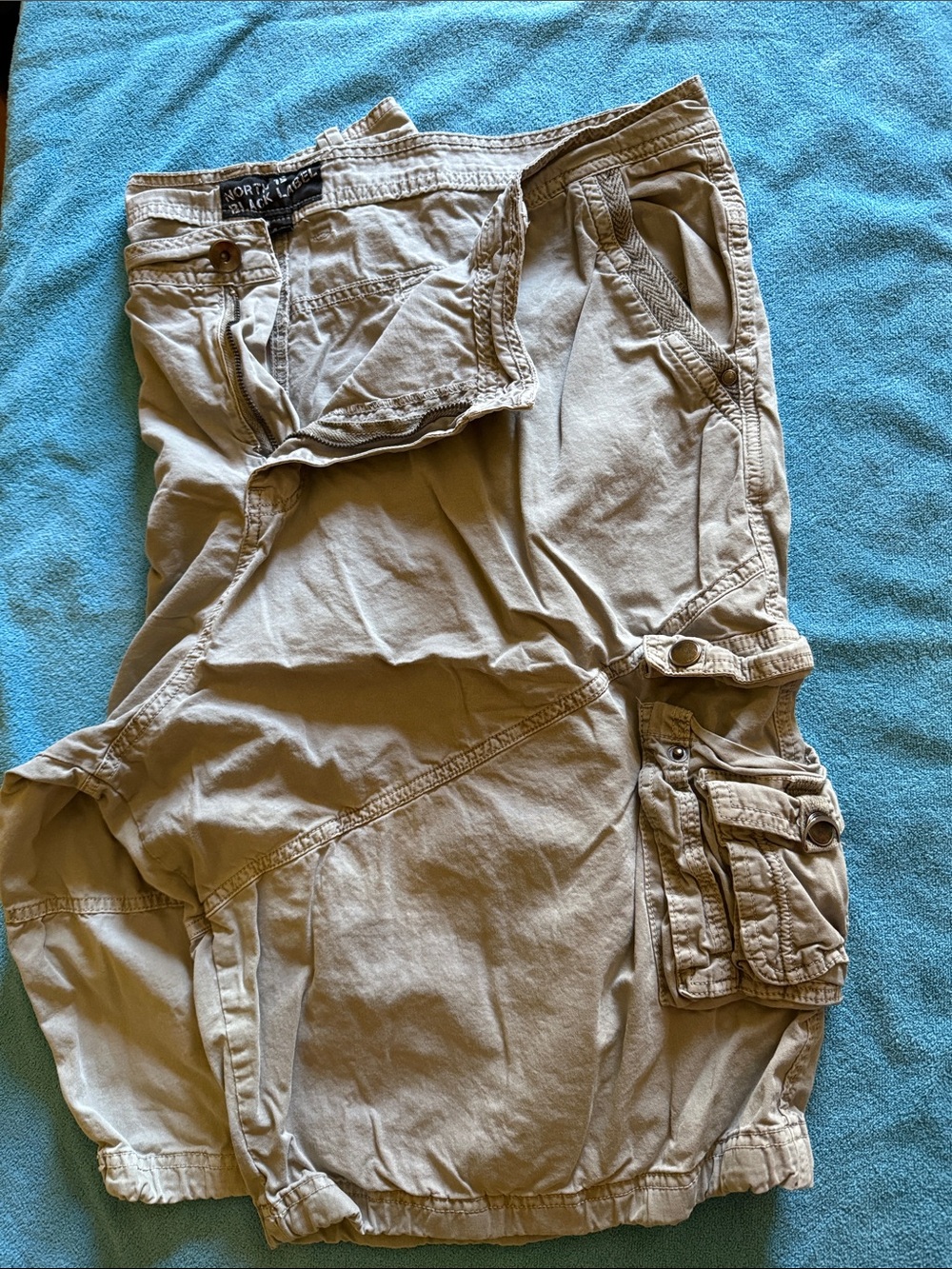 North 15 Black Label Khaki Cargo Shorts - Neutral Tan
